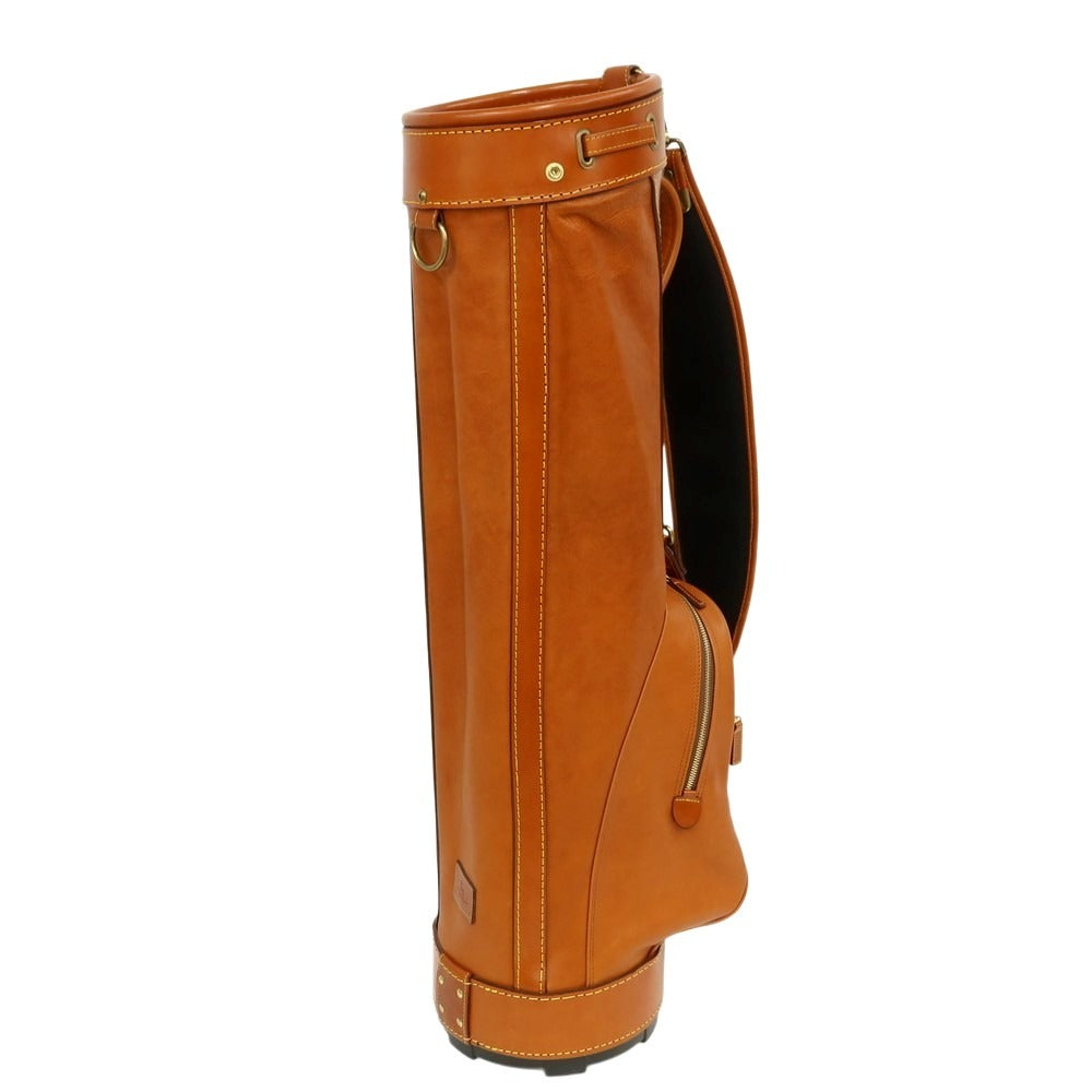 【中古】【未使用】ボンジャポネ BONJAPONE × KOYAMA GOLF BAG FACTORY CB-08 レザー ゴルフバッグ ブラウン【 9型 】【 状態ランクS 】【 ユニセックス 】