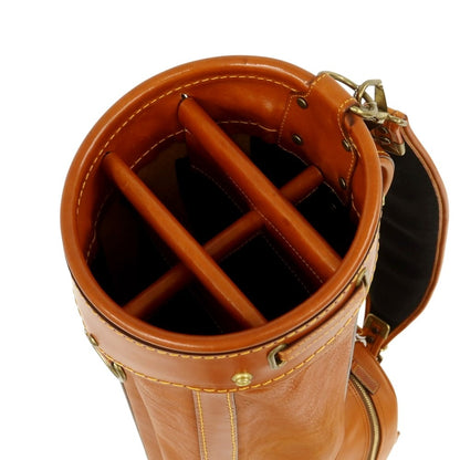 [Used] [Unused] BONJAPONE × KOYAMA GOLF BAG FACTORY CB-08 Leather Golf Bag Brown [Model 9] [Condition Rank S] [Unisex]