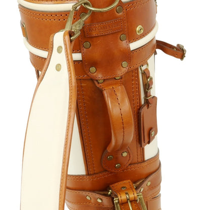 [Used] [Unused] BONJAPONE × KOYAMA GOLF BAG FACTORY CB-02T Canvas x Leather Golf Bag Natural x Light Brown [Condition Rank S] [Unisex]