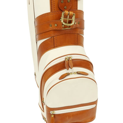[Used] [Unused] BONJAPONE × KOYAMA GOLF BAG FACTORY CB-02T Canvas x Leather Golf Bag Natural x Light Brown [Condition Rank S] [Unisex]