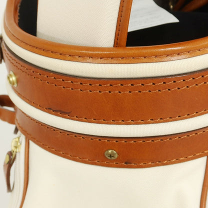 [Used] [Unused] BONJAPONE × KOYAMA GOLF BAG FACTORY CB-02T Canvas x Leather Golf Bag Natural x Light Brown [Condition Rank S] [Unisex]