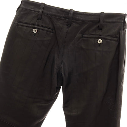 【中古】ルコンド L&amp;KONDO 羊革 スペインラム レザーステッチパンツ ブラック【サイズ46】【 状態ランクD 】【 メンズ 】