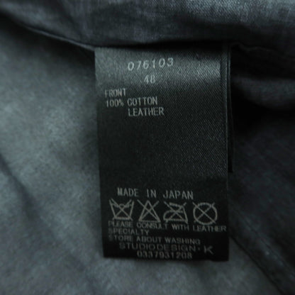 【中古】ルコンド L&amp;KONDO コットン ダブルカフス カジュアルシャツ ブラック【 48 】【 状態ランクB 】【 メンズ 】