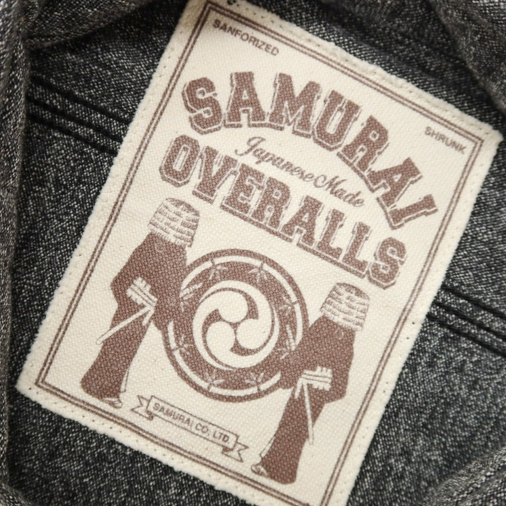 【SALE30％OFF/返品不可】【中古】サムライ ジーンズ SAMURAI JEANS コットン カジュアルシャツ グレー【 S 】【 状態ランクB 】【 メンズ 】