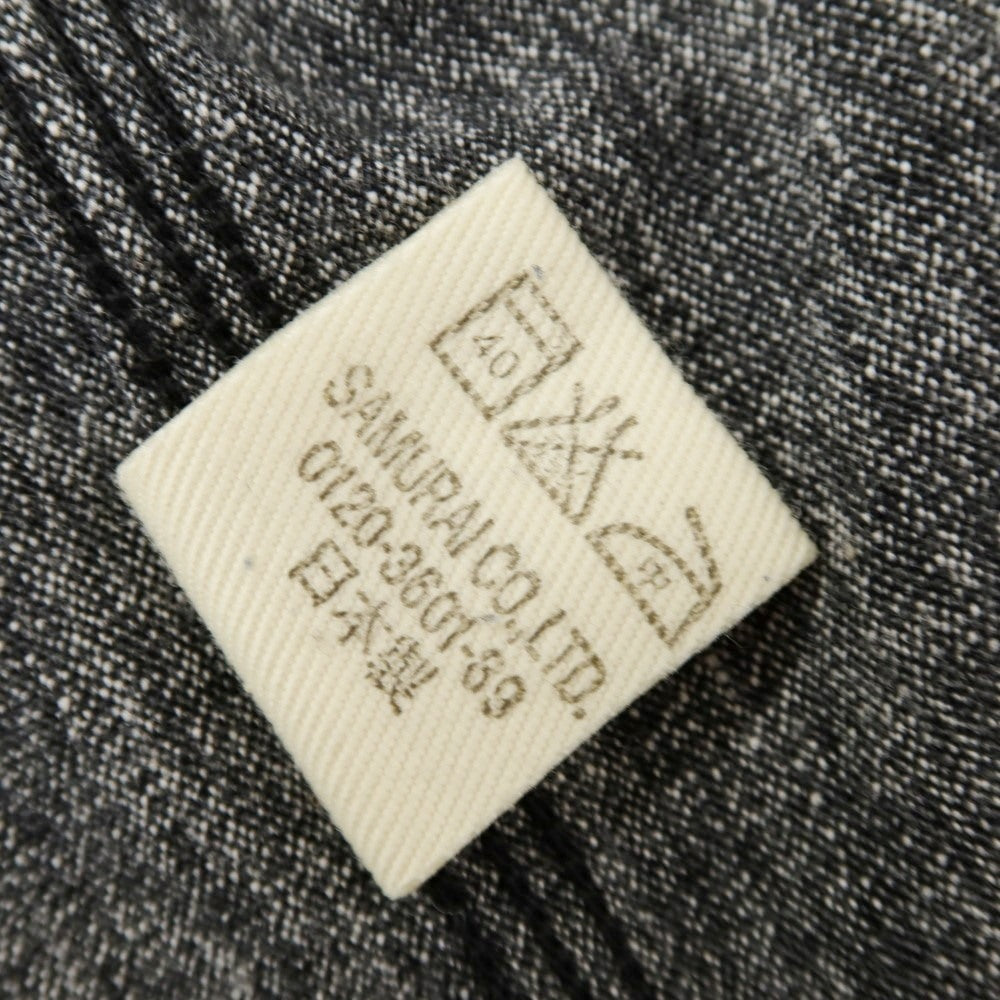 【SALE30％OFF/返品不可】【中古】サムライ ジーンズ SAMURAI JEANS コットン カジュアルシャツ グレー【 S 】【 状態ランクB 】【 メンズ 】