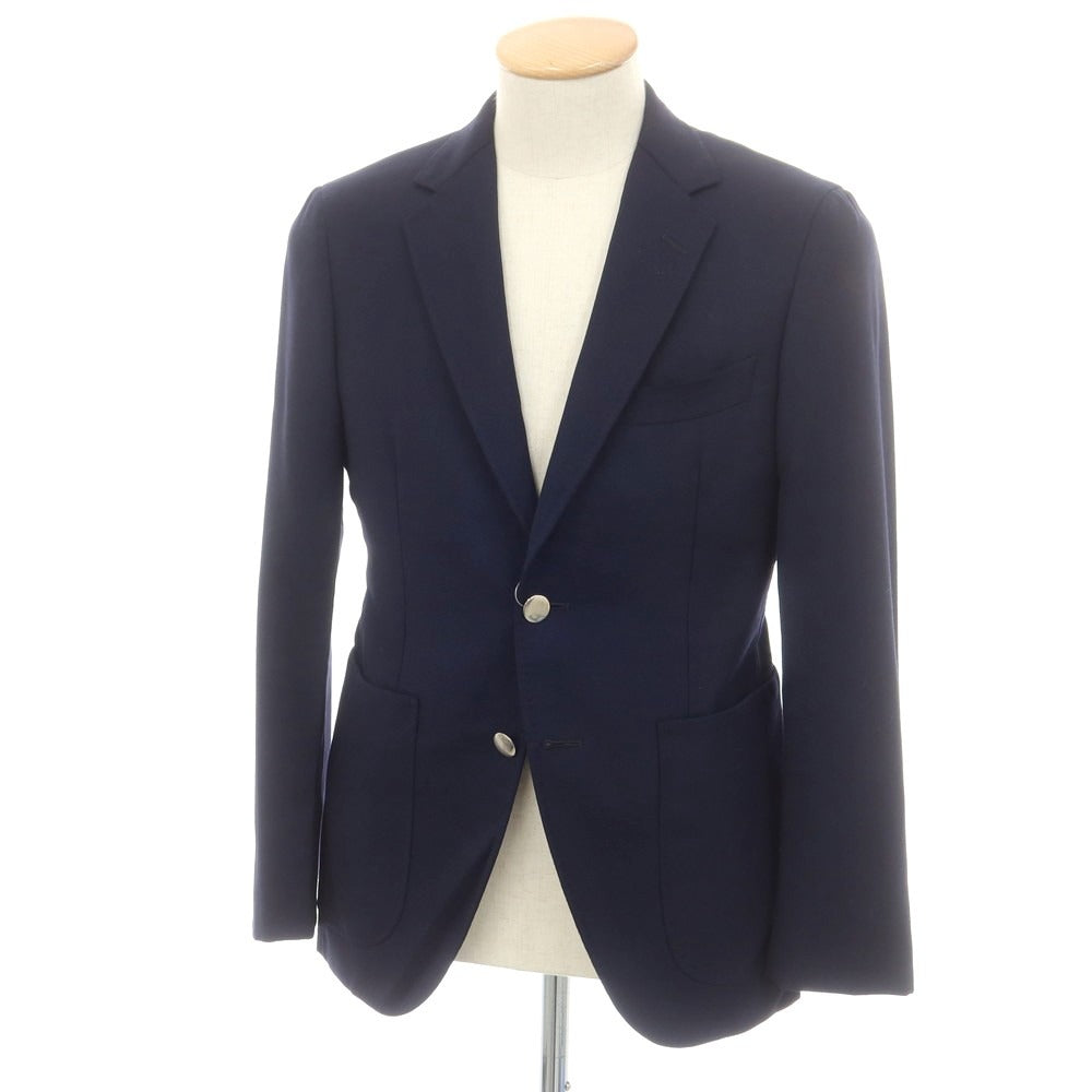 【中古】アザブテーラー azabu tailor ウール テーラードジャケット ネイビー【 42 】【 状態ランクB 】【 メンズ 】