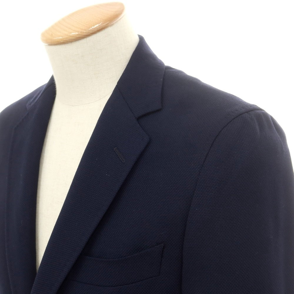 【中古】アザブテーラー azabu tailor ウール テーラードジャケット ネイビー【 42 】【 状態ランクB 】【 メンズ 】