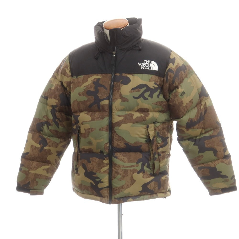 【中古】【未使用】ザノースフェイス THE NORTH FACE ナイロン ND92336 カモフラ柄 ダウンジャケット グリーンxブラック【 M 】【 状態ランクS 】【 メンズ 】