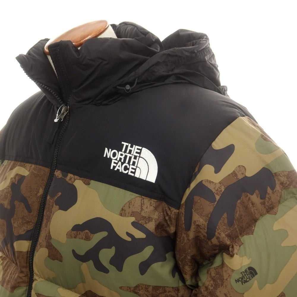 【中古】【未使用】ザノースフェイス THE NORTH FACE ナイロン ND92336 カモフラ柄 ダウンジャケット グリーンxブラック【 M 】【 状態ランクS 】【 メンズ 】