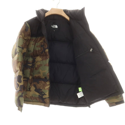 【中古】【未使用】ザノースフェイス THE NORTH FACE ナイロン ND92336 カモフラ柄 ダウンジャケット グリーンxブラック【 M 】【 状態ランクS 】【 メンズ 】
