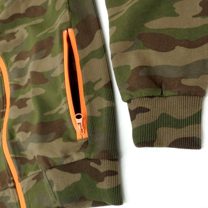 [Used] Hydrogen Stretch Cotton Camouflage Zip-up Swing Top Olive x Brown [M] [Condition Rank B] [Men&
