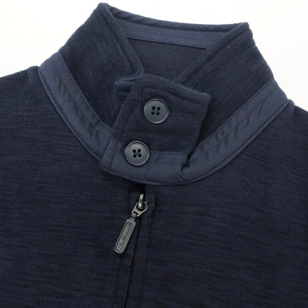 [Used] [Unused] Ben Sherman Cotton Polyester Stand Collar Zip-Up Swing Top Navy [S] [Condition Rank S] [Men&