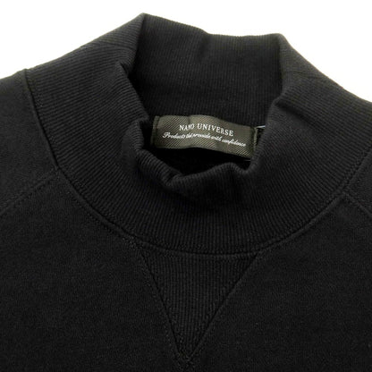 [Used] [Unused] Nano Universe Cotton Mock Neck Long Sleeve Sweatshirt Black [M] [Condition Rank S] [Men&