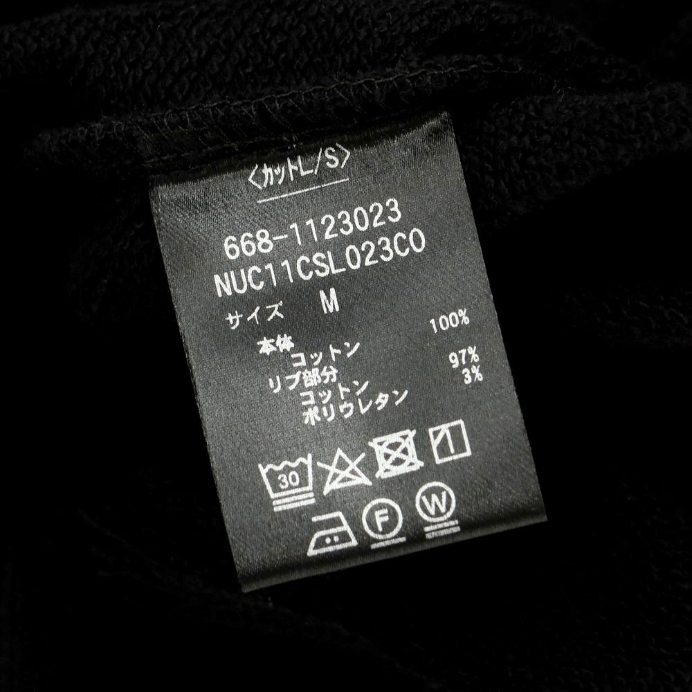 [Used] [Unused] Nano Universe Cotton Mock Neck Long Sleeve Sweatshirt Black [M] [Condition Rank S] [Men&