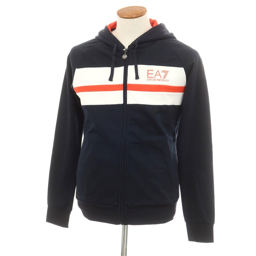 [Used] [Unused] Emporio Armani EMPORIO ARMANI Cotton Zip-up Hoodie Navy [M] [Condition Rank S] [Men&