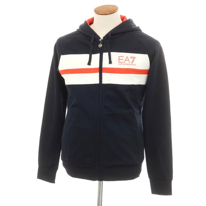 [Used] [Unused] Emporio Armani EMPORIO ARMANI Cotton Zip-up Hoodie Navy [M] [Condition Rank S] [Men&
