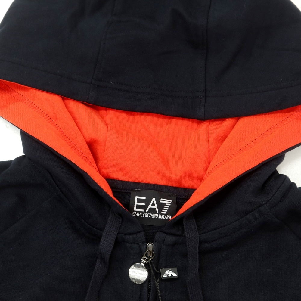 [Used] [Unused] Emporio Armani EMPORIO ARMANI Cotton Zip-up Hoodie Navy [M] [Condition Rank S] [Men&