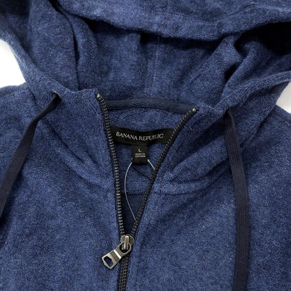 [Used] [Unused] Banana Republic Cotton Polyester Pile Zip-up Hoodie Navy [L] [Condition Rank S] [Men&