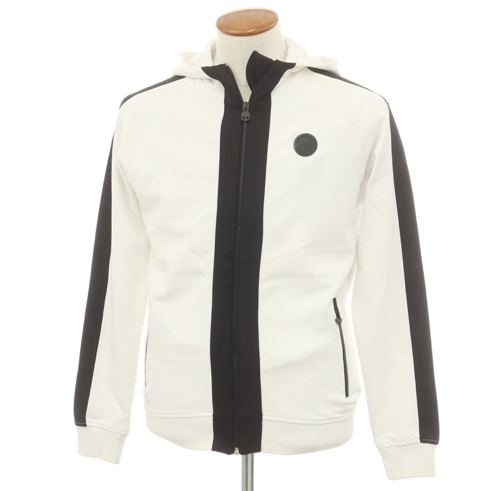 [Used] Hydrogen HYDROGEN Cotton Sweatshirt Zip-up Hoodie White [M] [Condition Rank C] [Men&
