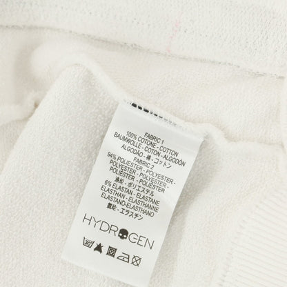 [Used] Hydrogen HYDROGEN Cotton Sweatshirt Zip-up Hoodie White [M] [Condition Rank C] [Men&