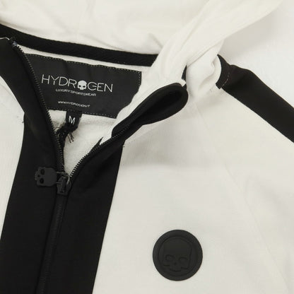 [Used] Hydrogen HYDROGEN Cotton Sweatshirt Zip-up Hoodie White [M] [Condition Rank C] [Men&