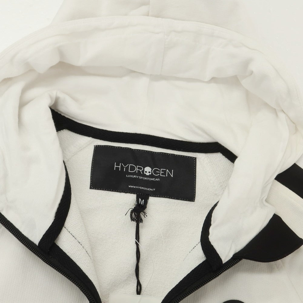 [Used] Hydrogen HYDROGEN Cotton Sweatshirt Zip-up Hoodie White [M] [Condition Rank C] [Men&