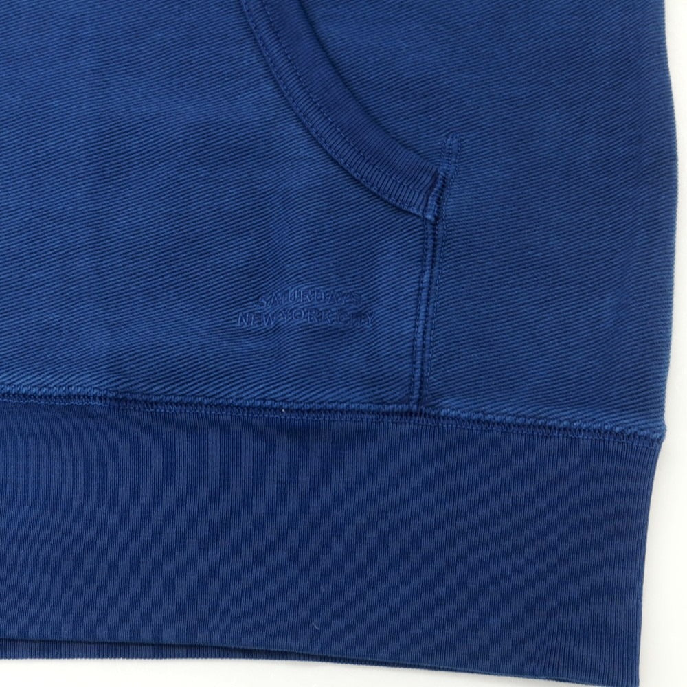 [Used] Saturdays NYC Cotton Zip-up Hoodie Light Navy [L] [Condition Rank B] [Men&