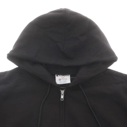 【中古】チャンピオン Champion コットンポリエステル ジップアップ パーカー ブラック【 M 】【 状態ランクA 】【 メンズ 】