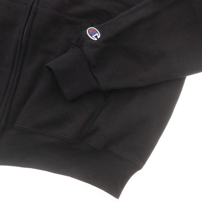 【中古】チャンピオン Champion コットンポリエステル ジップアップ パーカー ブラック【 M 】【 状態ランクA 】【 メンズ 】