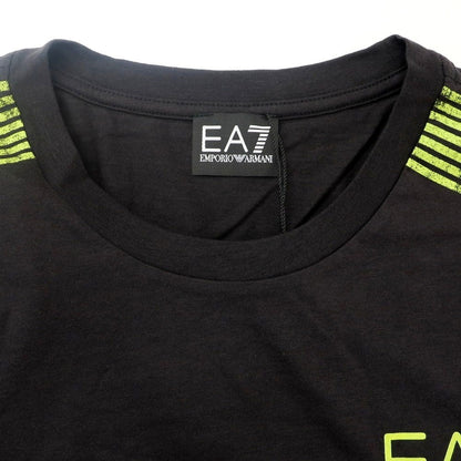 【中古】【未使用】エンポリオ アルマーニ EMPORIO ARMANI コットン クルーネック 長袖Ｔシャツ ブラック【 M 】【 状態ランクS 】【 メンズ 】