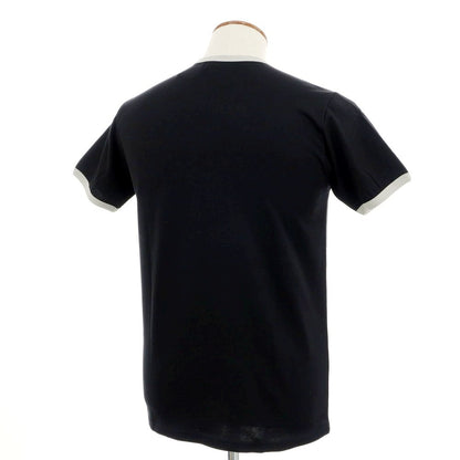 【中古】【未使用】フレッドペリー FRED PERRY コットン クルーネック リンガー 半袖Ｔシャツ ブラック【 M 】【 状態ランクS 】【 メンズ 】 [APD]
