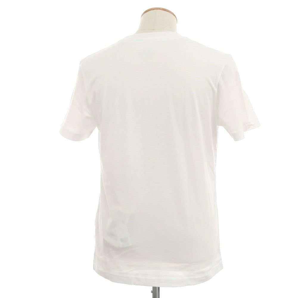 【中古】【未使用】ラコステ LACOSTE コットン クルーネック 半袖Ｔシャツ ホワイト【 2 】【 状態ランクS 】【 メンズ 】 [APD]