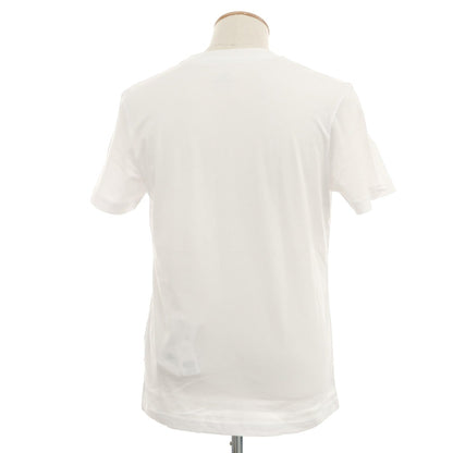 【中古】【未使用】ラコステ LACOSTE コットン クルーネック 半袖Ｔシャツ ホワイト【 2 】【 状態ランクS 】【 メンズ 】 [APD]