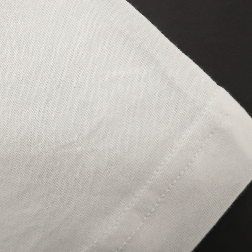 【中古】【未使用】ラコステ LACOSTE コットン クルーネック 半袖Ｔシャツ ホワイト【 2 】【 状態ランクS 】【 メンズ 】 [APD]
