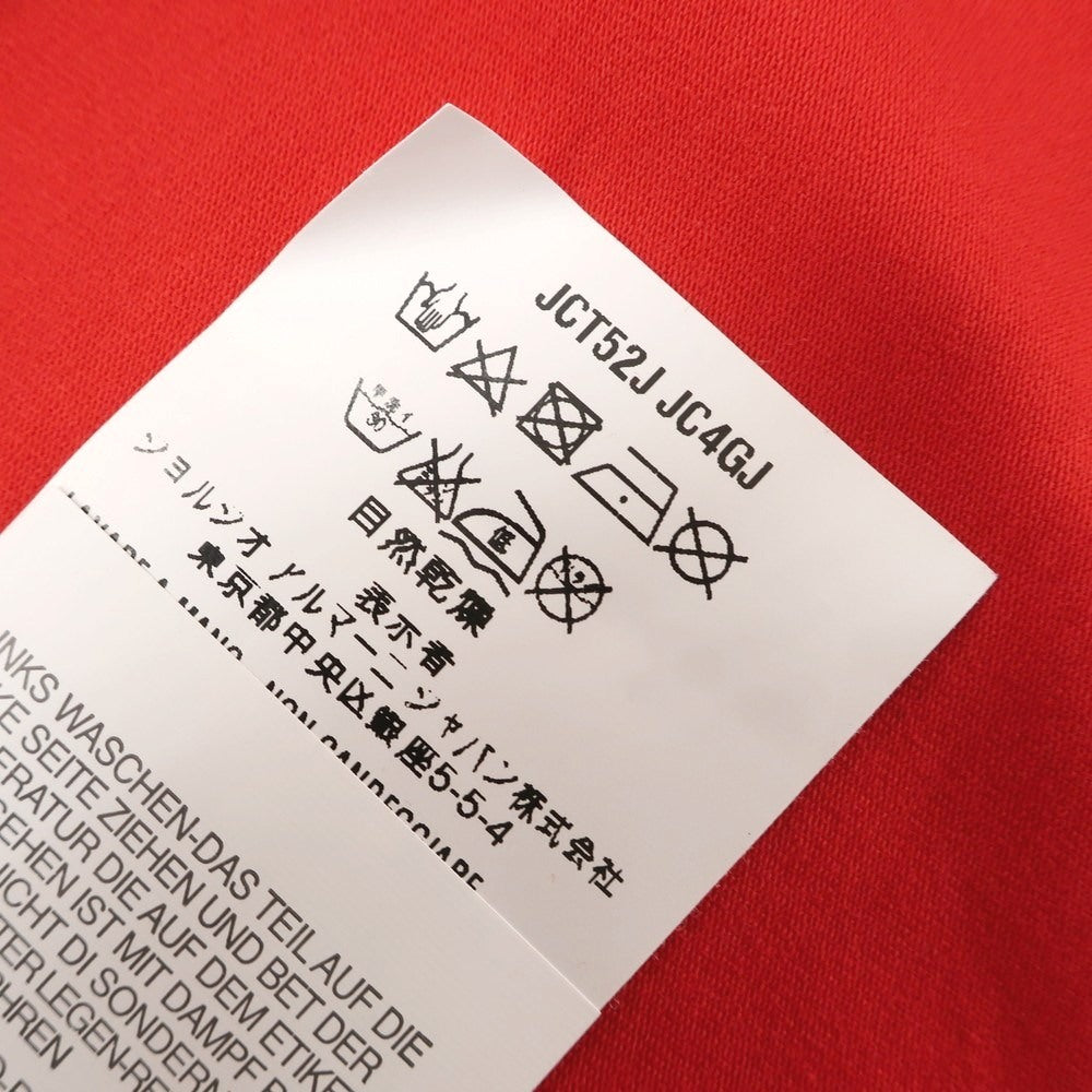 [Used] [Unused] ARMANI COLLEZIONI Stretch Cotton V-neck Short Sleeve T-shirt Red [XL] [Condition Rank S] [Men&