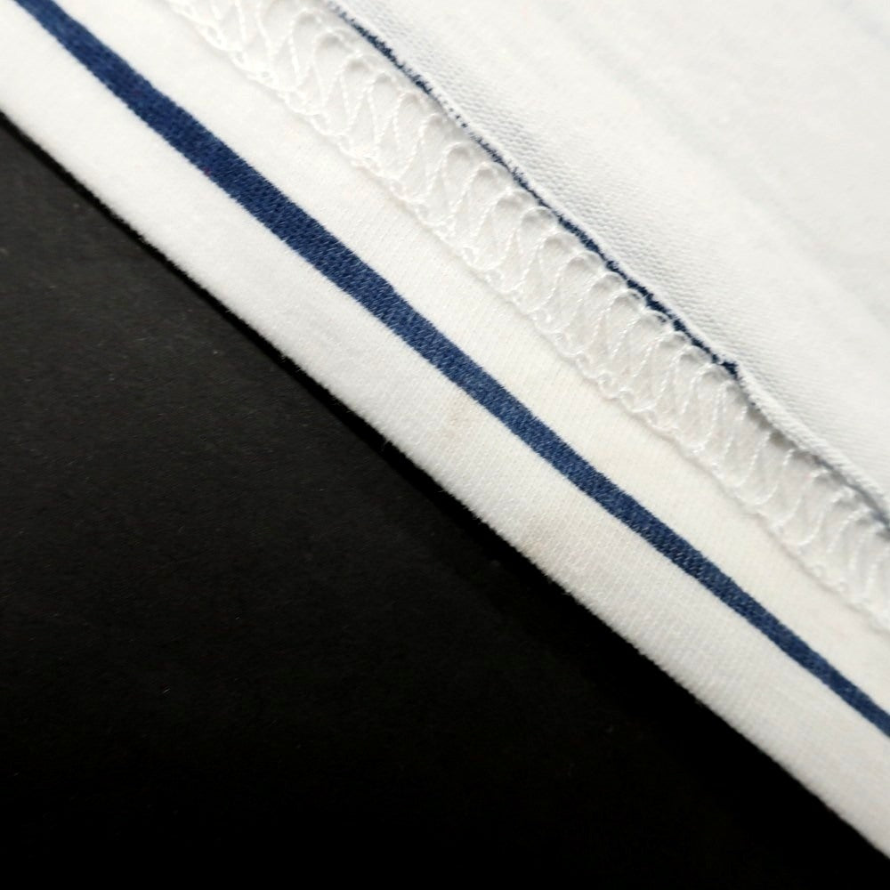[Used] [Unused] Emporio Armani EMPORIO ARMANI Stretch Cotton Crew Neck Short Sleeve T-Shirt White x Navy [M] [Condition Rank S] [Men&
