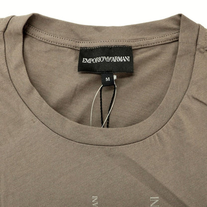 【中古】【未使用】エンポリオ アルマーニ EMPORIO ARMANI コットン クルーネック 半袖Ｔシャツ トープ【 M 】【 状態ランクS 】【 メンズ 】 [APD]