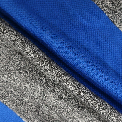 [Used] [Unused] LACOSTE Cotton Border Rugby Shirt Long Sleeve Polo Shirt Gray x Blue [4] [Condition Rank S] [Men&