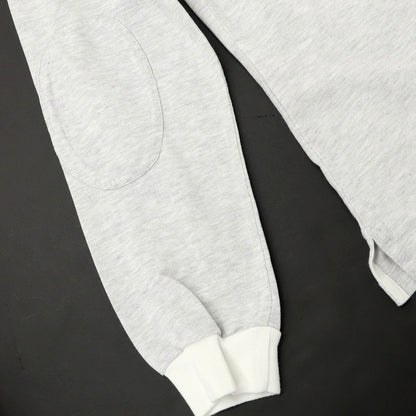 [Used] HYDROGEN Cotton Pique Long Sleeve Polo Shirt Light Gray x White [M] [Condition Rank B] [Men&