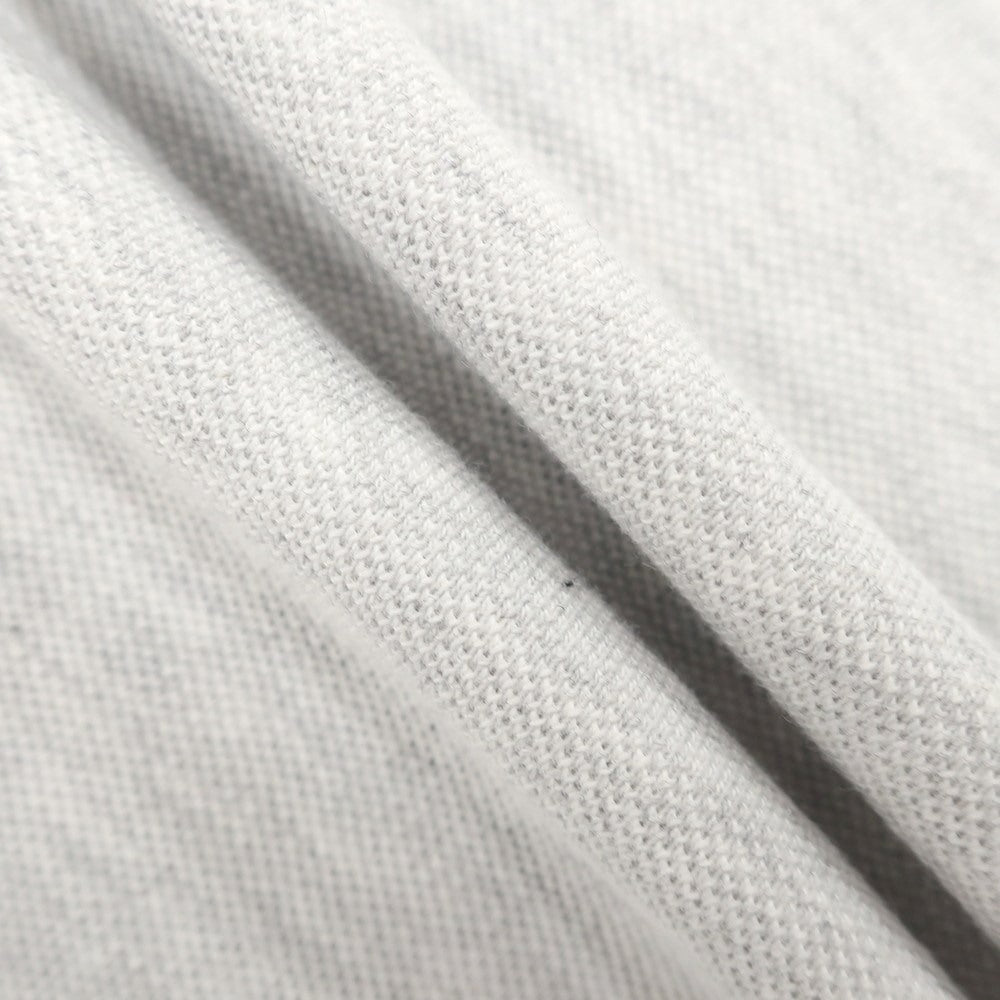 [Used] HYDROGEN Cotton Pique Long Sleeve Polo Shirt Light Gray x White [M] [Condition Rank B] [Men&
