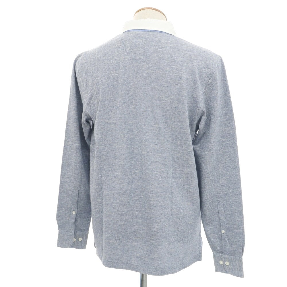 [Used] [Unused] Brooks Brothers Cotton Linen Long Sleeve Polo Shirt Navy Blue [S] [Condition Rank S] [Men&