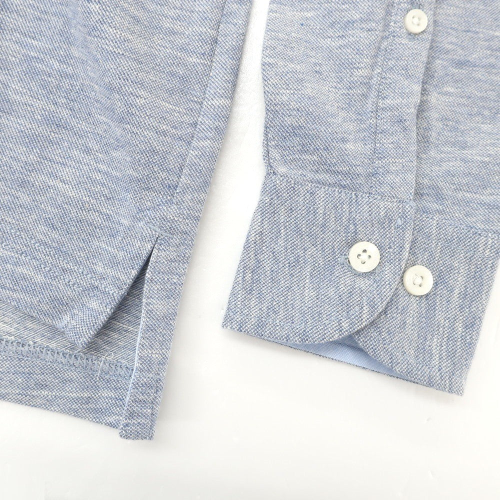 [Used] [Unused] Brooks Brothers Cotton Linen Long Sleeve Polo Shirt Navy Blue [S] [Condition Rank S] [Men&