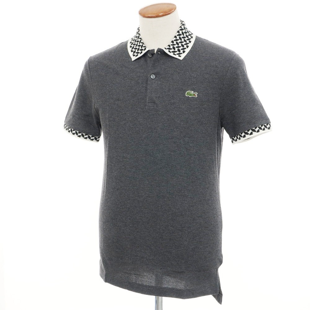 [Used] [Unused] LACOSTE Cotton Pique Short Sleeve Polo Shirt Dark Gray [4] [Condition Rank S] [Men&