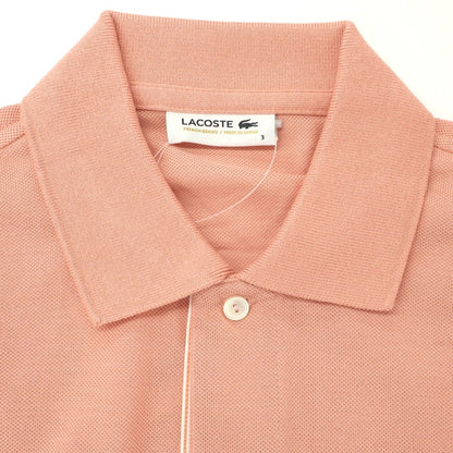 [Used] [Unused] LACOSTE Cotton Pique Short Sleeve Polo Shirt Salmon [3] [Condition Rank S] [Men&