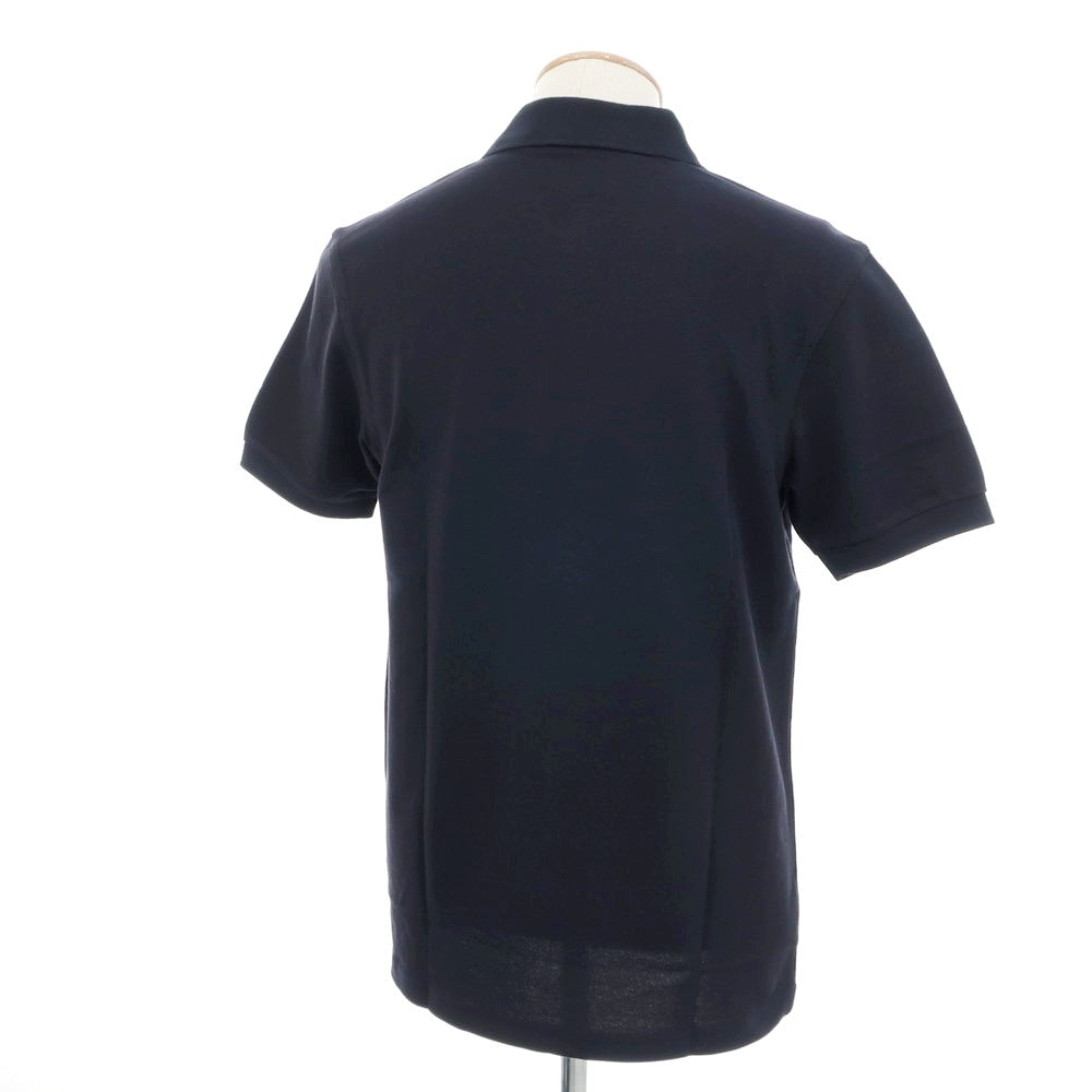 【中古】【未使用】フレッドペリー FRED PERRY コットン 鹿の子 半袖ポロシャツ ダークネイビー【 S 】【 状態ランクS 】【 メンズ 】
