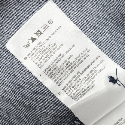 【中古】【未使用】フレッドペリー FRED PERRY コットン 鹿の子 半袖ポロシャツ ネイビーxホワイト【 M 】【 状態ランクS 】【 メンズ 】