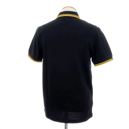 [Used] [Unused] Fred Perry Cotton Pique Short Sleeve Polo Shirt Black x Yellow [S] [Condition Rank S] [Men&