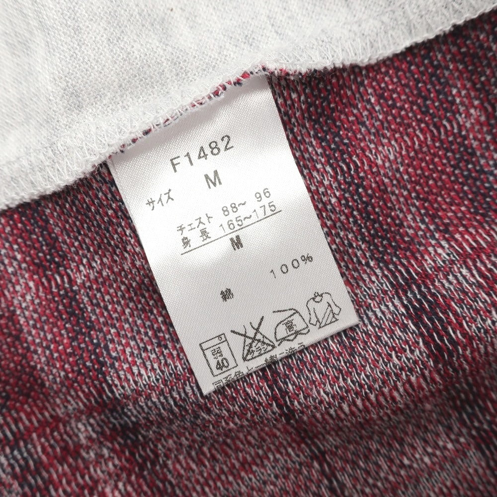 [Used] [Unused] Fred Perry Cotton Pique Check Short Sleeve Polo Shirt Light Gray x Red [M] [Condition Rank S] [Men&
