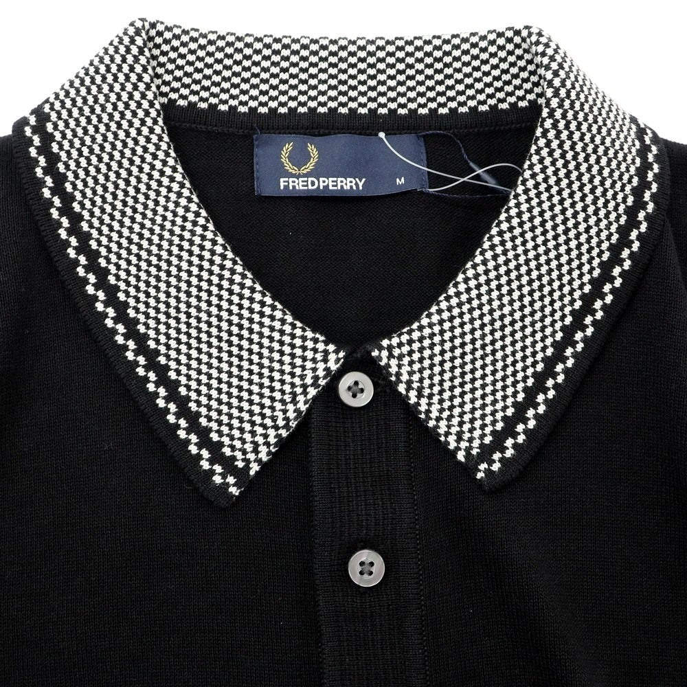 [Used] [Unused] Fred Perry FRED PERRY High Gauge Cotton Short Sleeve Polo Knit Black [M] [Condition Rank S] [Men&
