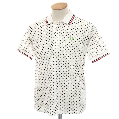 [Used] [Unused] Fred Perry Cotton Pique Dot Short Sleeve Polo Shirt White x Black [S] [Condition Rank S] [Men&